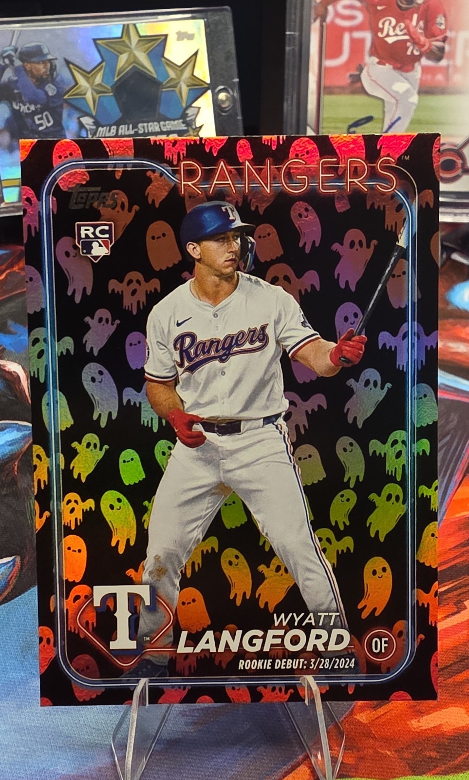 2024 Topps Update Series - Rookie Debut Wyatt Langford #US341 Ghost Foil (RC)
