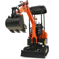 Secondhand 13.5 hp Mini Excavator 1 T Mini Crawler Excavator w Adjustable Seat