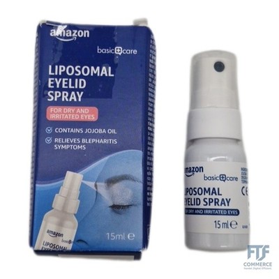 Amazon Basic Care Liposomales Spray für trockene und gereizte Augen, 15ml