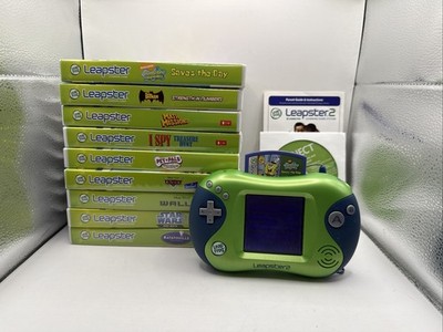 LeapFrog Leapster2 Learning Game System Console Plus 9 Games Tested