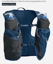 Camelbak Gilet Donna Ultra Pro Running Idratazione Extra Small Navy/Argento 34oz