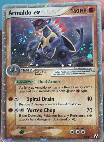 Armaldo ex 84/92 Legend Maker Holo HUGE SWIRL Pokemon