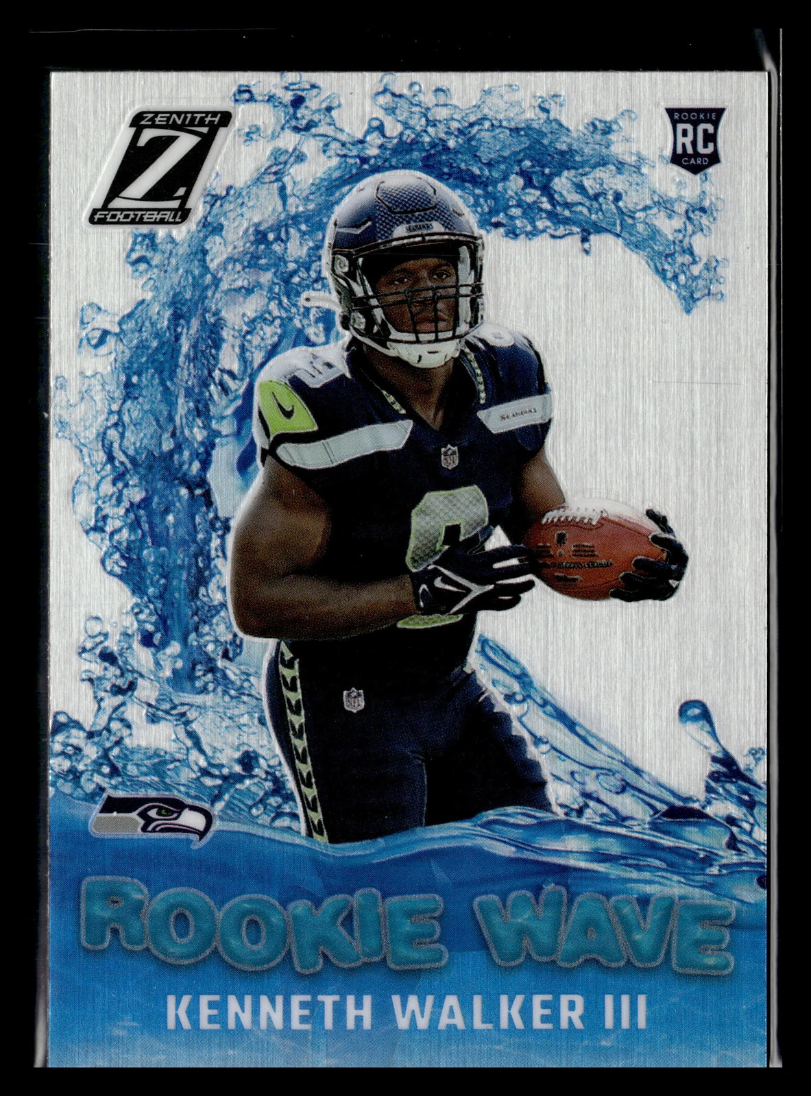 2022 Zenith Rookie Wave #RW-KW Kenneth Walker III Seattle Seahawks Football Card