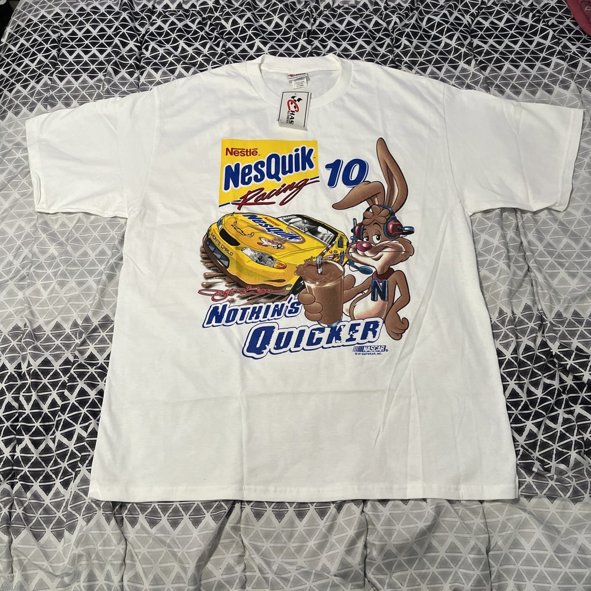 Vintage NesQuik Racing T Shirt Men XL NASCAR Chase Authentics Jeff