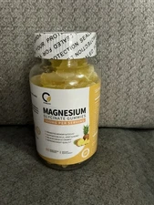 New Magnesium Glycinate Gummies, 500mg Per Serving, Pineapple - 60 Ct