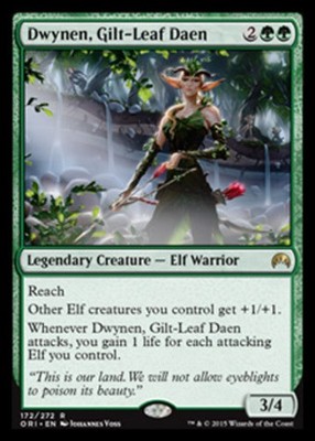 x1 Dwynen, Gilt-Leaf Daen R MTG Magic Origins M/NM, English