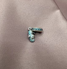 Genuine Pandora Tropical Seahorse Blue Dangle Charm ALE 925 791311MCZ