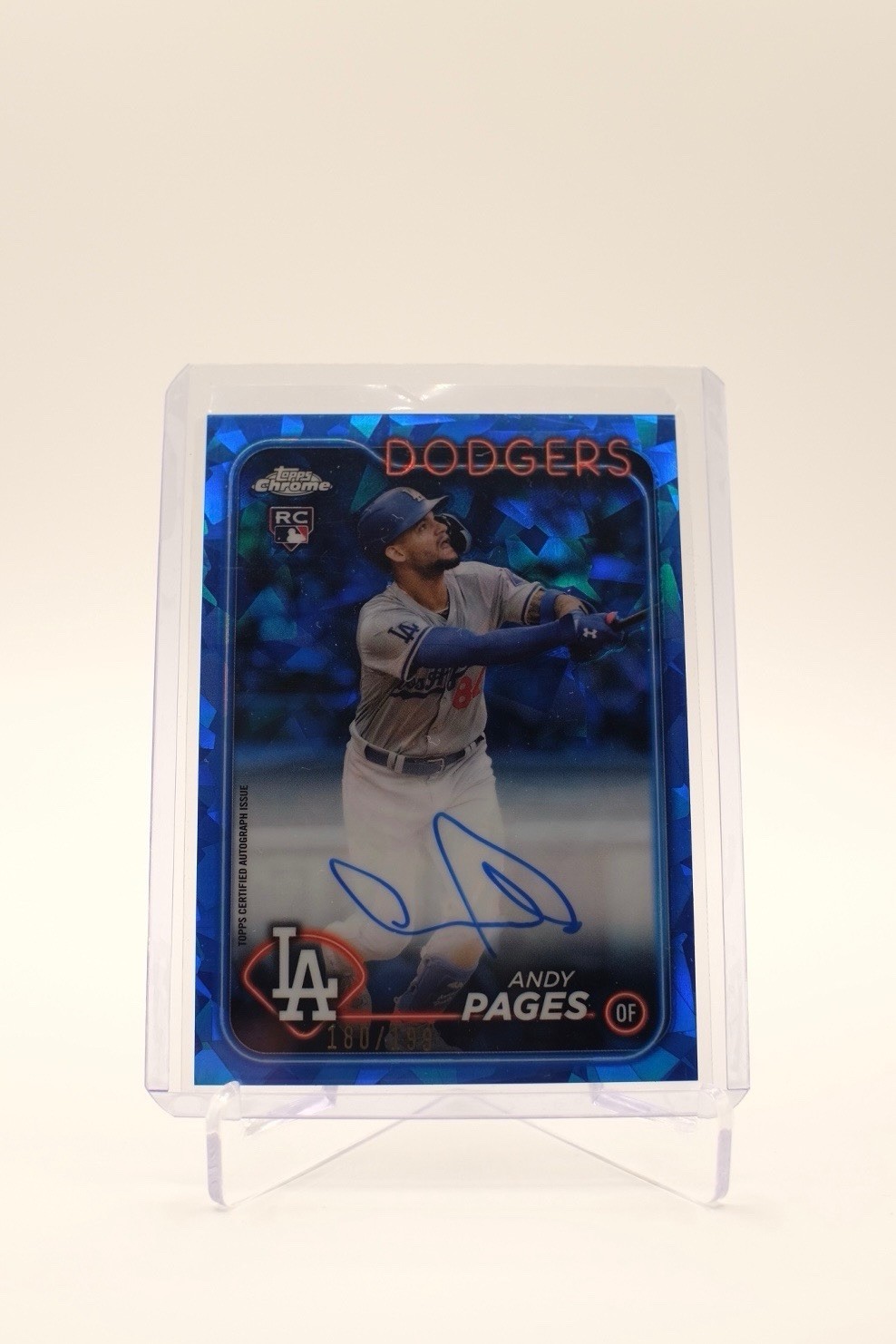 2024 Topps Chrome Update Series Sapphire Edition Andy Pages Auto /199 #USA-AP RC