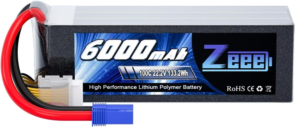 Versatile 6000mAh 22.2V RC Battery with EC5 Plug - Image 3 of 4