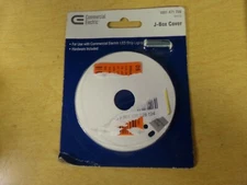 NEW Commercial Electric 1001 471 759 White J-box cover  *FREE SHIPPING*