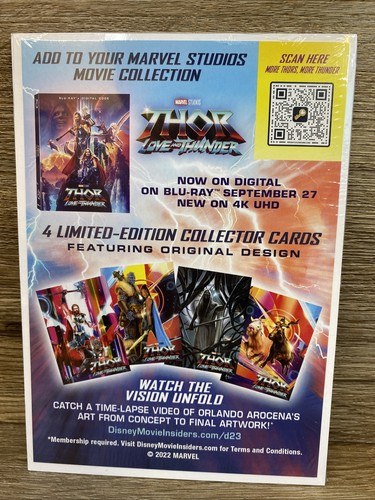 THOR Love and Thunder Limited-Edition Collector Cards, Set of 4 Marvel Exclusive - Picture 2 of 6