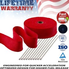 Mew Exhaust Header Fiberglass Heat Wrap Tape W10 Steel Kit 2x50ft 1000f 15m