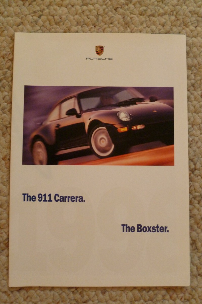 1990s Porsche 911 Carrera S Folder / Brochure / Poster RARE