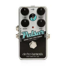 EHX Electro Harmonix Nano Pulsar Variable Shape Stereo Trem Guitar Effects Pedal