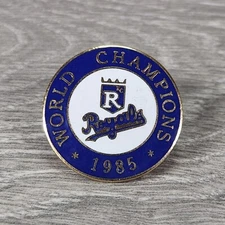 Vintage 1985 World Series Champions Kansas City Royals MLB Baseball Enamel Pin