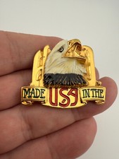 Harley-Davidson Eagle Head with Made In The USA Text Lapel Hat Pin