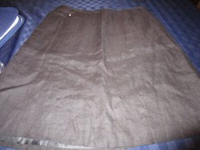 EUC TALBOTS BACK ZIP IRISH LINEN SKIRT BLACK SIZE 14