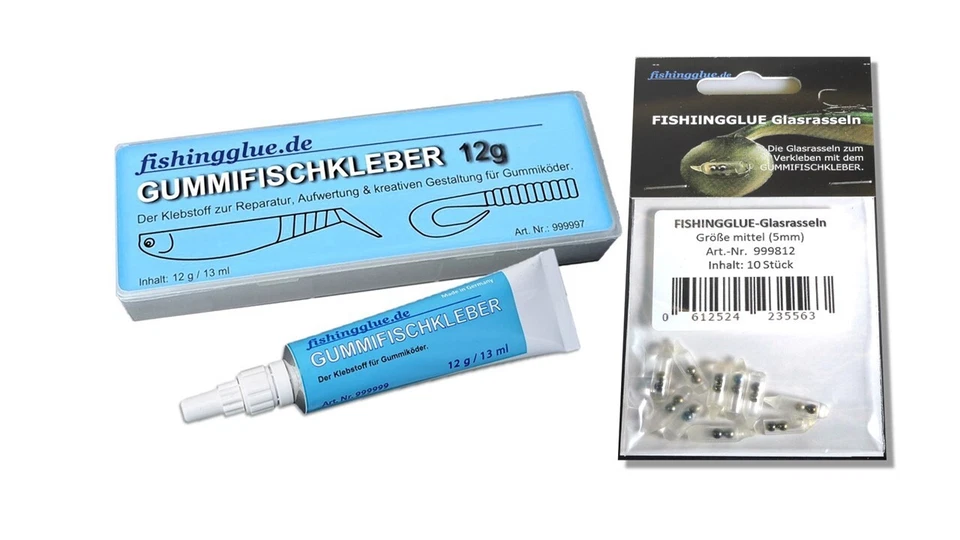 5 mm-Fishingglue-Rassel-Gummifischkleber-Set