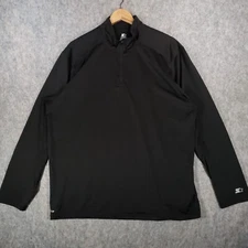 Starter Shirt Mens XL Black Star Logo Base Layer Training Gym Casual Top
