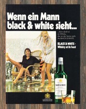 Black & White Whisky - Reklame Werbeanzeige Original-Werbung 1971 (2)
