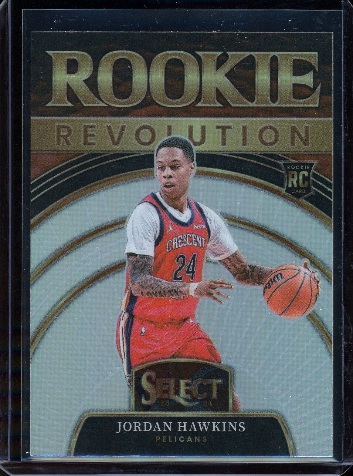 2023-24 Panini Select Jordan Hawkins #3 Rookie Revolution Silver Prizm RC