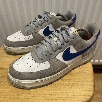 Nike Air Force 1 07 LV8 Athletic Club Smoke Gray Blue White Größe UK 8,5