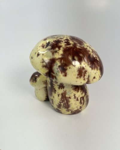 Vintage MCM Stoneware Mushroom Pottery Splatter Pattern - Picture 11 of 12