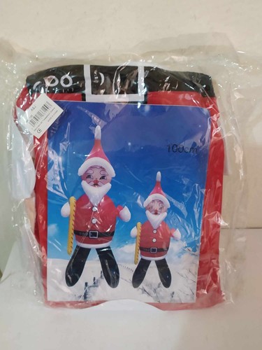 RARE VINTAGE 80'S INFLATABLE 100cm VINYL SANTA CLAUS CHRISTMAS NEW - Picture 5 of 7
