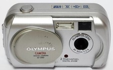 Olympus Camedia D-390 2.0MP Digital Camera Silver Tested Working