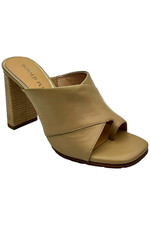 Donald Pliner Women's Sorin Nappa Leather Slip-On Heeled Sandals Sand