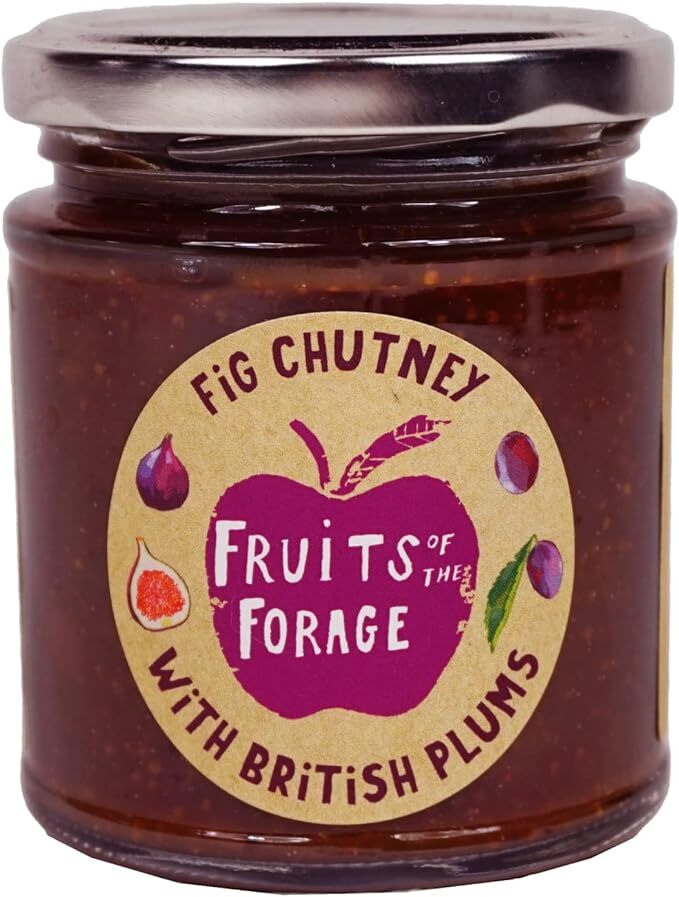 Chutney de higo Fruits of the Forrage con ciruelas británicas paquete de 205 g-2