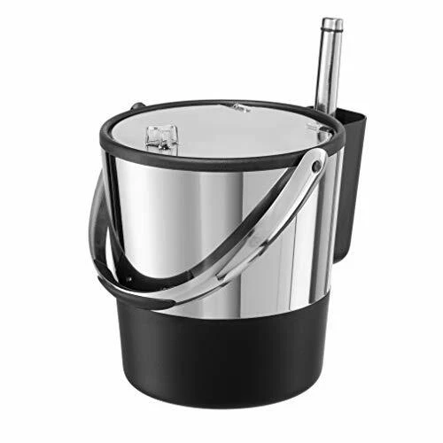 INSULATED ICE BUCKET Stainless Steel Double Wall Flip Top Lid
