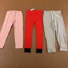 Old Navy Toddler Girl Size 4T Pink Gray Red 3 Piece Pull On Pant Set New