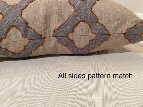 20” FRET Holland & Sherry Lhasa Trellis Charcoal Custom Pillow Cover $350 Retail - Picture 9 of 21