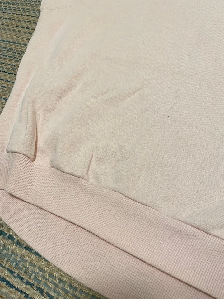 Винтажный безымянный женский топ размер 4 розовый увеличенный спортивный квадратный ретро 80-х ДЕФЕКТ - Изображение 2 из 4