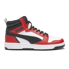 PUMA Rebound V6 Mid Lace Up  Mens Red, White Sneakers Casual Shoes 39232604