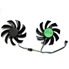 1Pair Graphics Card Cooling Fans for POWERCOLOR RX7600 8GB Fighter Graphics Card