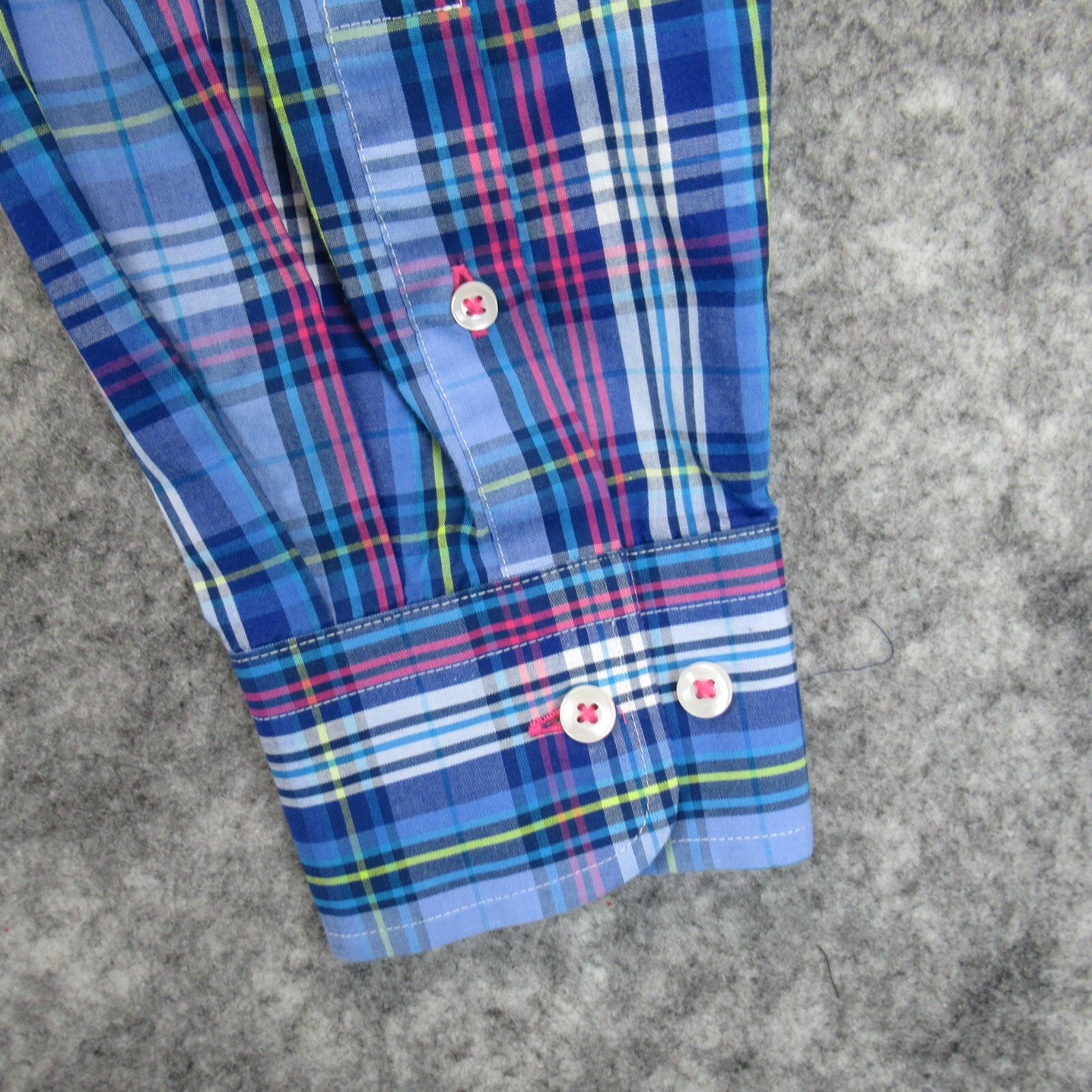 FILA Camicia da uomo The Savile Row Company grande blu con bottoni polsino manica lunga