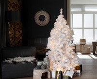 KüNstlicher Led Weihnachtsbaum Mit WeißEn Nadeln HöHe 180Cm Von Ibizanos