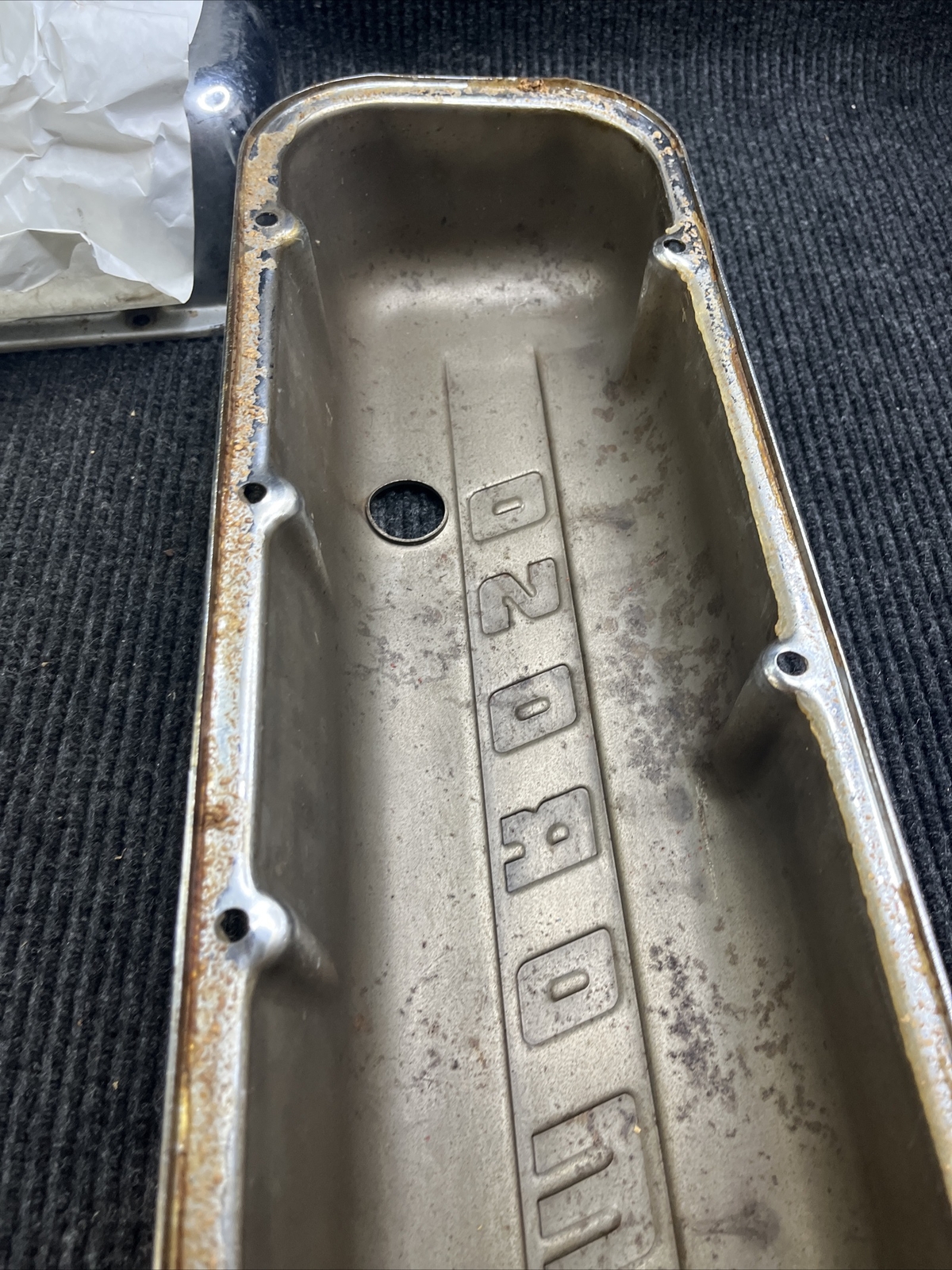 MOROSO 68112 Steel Chrome BBC Valve Covers Big Block Chevy Tall w/o