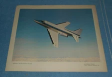 Vintage NAA North American Aviation Print Sabreliner Twin-Jet Executive Aircraft