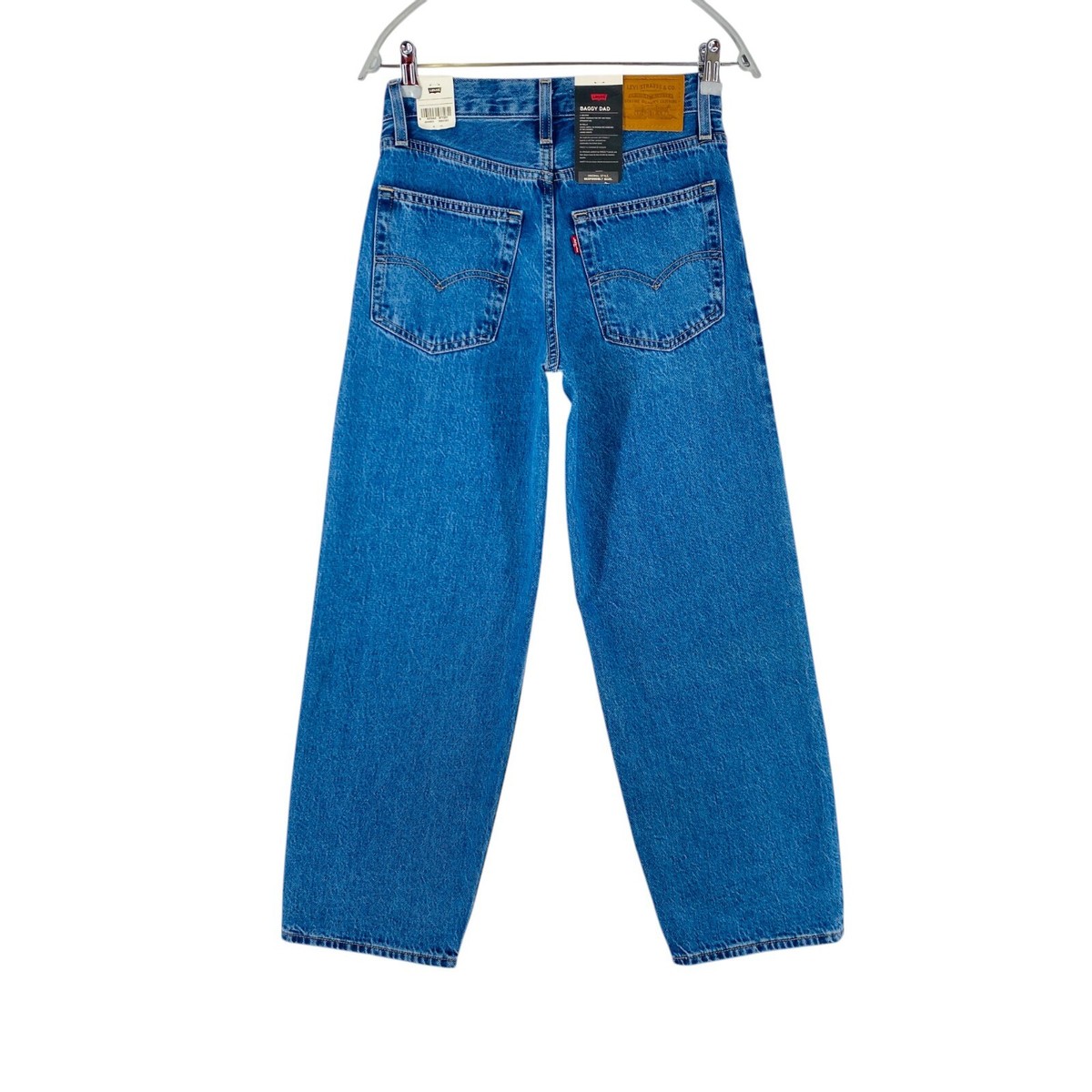 Levi's Premium BAGGY DAD Women's Blue Mid Rise Loose Straight Fit