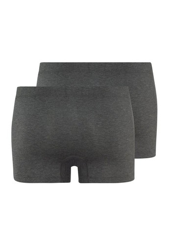 Hanro Men’s Luxury Cotton Essentials Boxer Pants Trunks 2 Pack Coal Mel Size XL - Picture 6 of 6