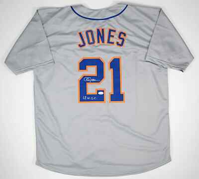 Cleon Jones Signed New York Mets Jersey “69 W.S.C.” (JSA COA) 1969