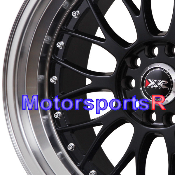 XXR 521 Black Machine Lip 18 Rims Wheels Staggered Fits 98 Nissan