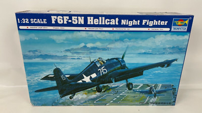Trumpeter F-6F-5N Hellcat Night Fighter Model 1/32 Scale 02259 *NEW OPENED BOX*