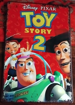 'TOY STORY 2' FILMBLECHSCHILD / WANDDEKORATION *KINDERZIMMER *DISNEY PIXAR *NEU