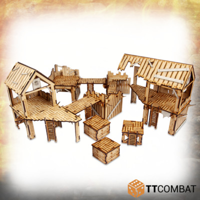 FSC032 TTCombat - Fantasy Realms - Savage Domain: Barbarian Encampment (Terrain)