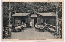 Postcard log cabin Waldfrieden Ober Friedersdorf 1927 