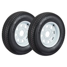 Set Of 2 Trailer Tire And Rim St17580d13 Load Range C 5 Lug White Spoke Wheel Set Of 2 Trailer Tire And Rim St17580d13 Load Range C 5 Lug White Spoke Wheel